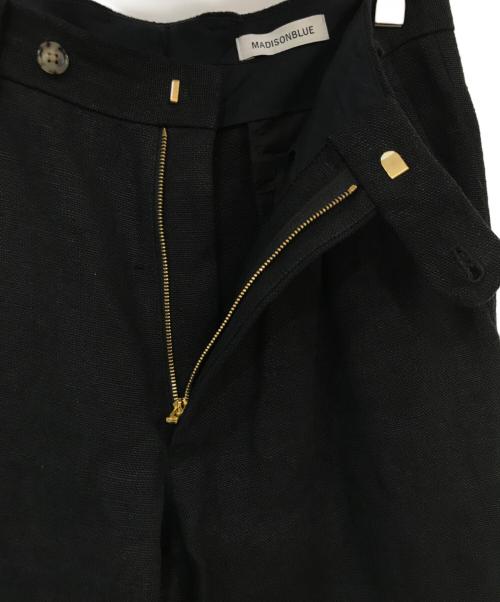 MADISON BLUE（マディソンブルー）MADISON BLUE (マディソンブルー) リネンスラックス ブラック サイズ:00の古着・服飾アイテム