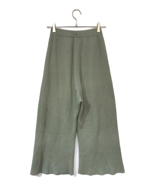 AURALEE（オーラリー）AURALEE (オーラリー) リブニットパンツ グリーン サイズ:1の古着・服飾アイテム