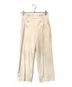 ANAYIアナイ）の古着「ツイル裏起毛マリンパンツ」｜ホワイト