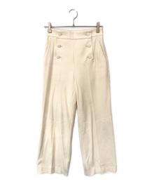 ANAYI（アナイ）の古着「ツイル裏起毛マリンパンツ」｜ホワイト