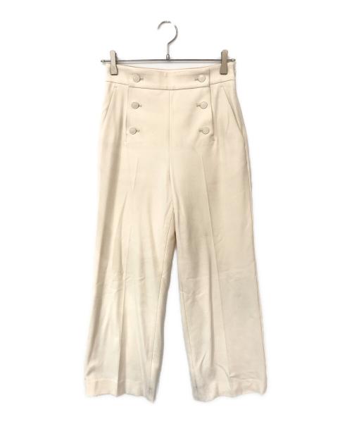 ANAYI（アナイ）ANAYI (アナイ) ツイル裏起毛マリンパンツ ホワイト サイズ:36の古着・服飾アイテム