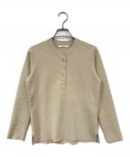 ANAYIアナイ）の古着「ヘンリーネックニット」｜ベージュ