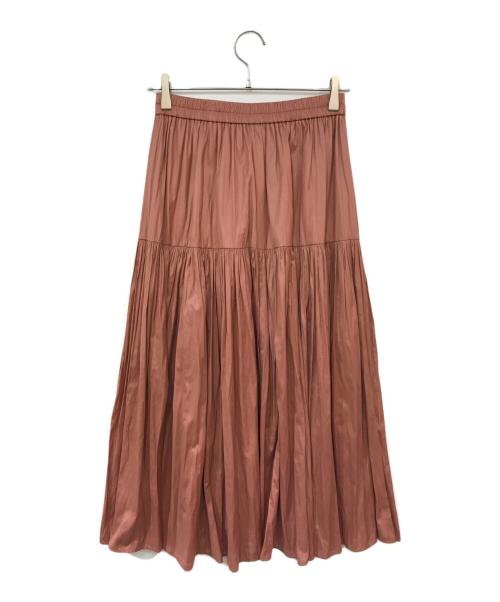 ANAYI（アナイ）ANAYI (アナイ) カッセンサテンティアードスカート ピンク サイズ:36の古着・服飾アイテム