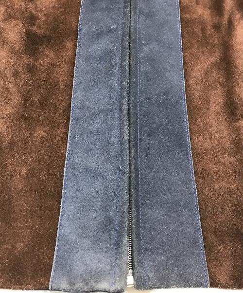 MIU MIU（ミュウミュウ）MIU MIU (ミュウミュウ) スウェードレザージャケット ブラウン サイズ:40の古着・服飾アイテム