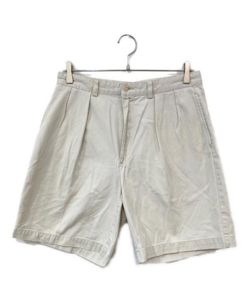 POLO RALPH LAUREN（ポロ・ラルフローレン）POLO RALPH LAUREN (ポロ・ラルフローレン) ツータックハーフチノパンツ ベージュ サイズ:SIZE 32の古着・服飾アイテム