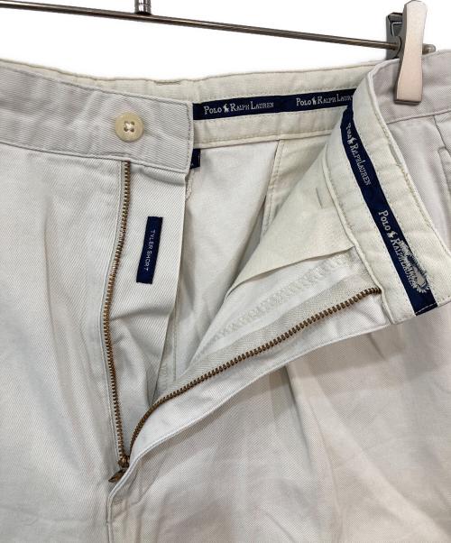 POLO RALPH LAUREN（ポロ・ラルフローレン）POLO RALPH LAUREN (ポロ・ラルフローレン) ツータックハーフチノパンツ ベージュ サイズ:SIZE 32の古着・服飾アイテム