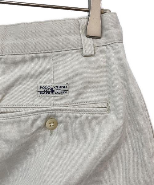 POLO RALPH LAUREN（ポロ・ラルフローレン）POLO RALPH LAUREN (ポロ・ラルフローレン) ツータックハーフチノパンツ ベージュ サイズ:SIZE 32の古着・服飾アイテム