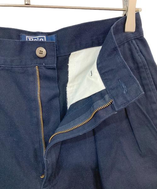 POLO RALPH LAUREN（ポロ・ラルフローレン）POLO RALPH LAUREN (ポロ・ラルフローレン) ツータックハーフチノパンツ ネイビー サイズ:SIZE 30の古着・服飾アイテム