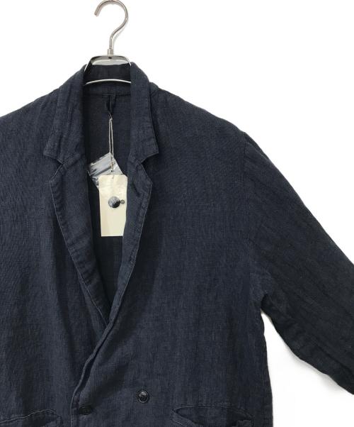 confect（コンフェクト）CONFECT (コンフェクト) Linen Panama Weave Easy Jacket ネイビー サイズ:3の古着・服飾アイテム