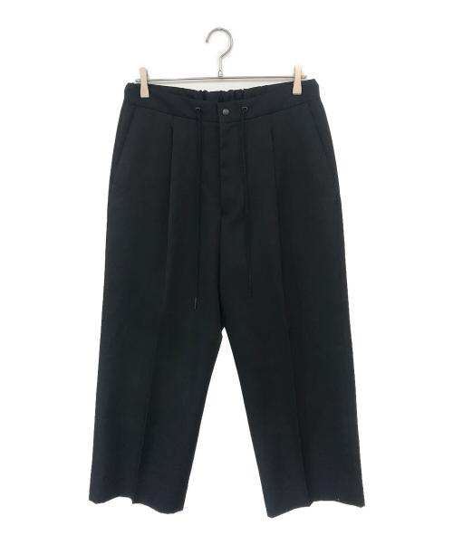 THE RERACS（ザ リラクス）THE RERACS (ザ リラクス) THE EASY SLACKS WIDE PANTS ブラック サイズ:46の古着・服飾アイテム