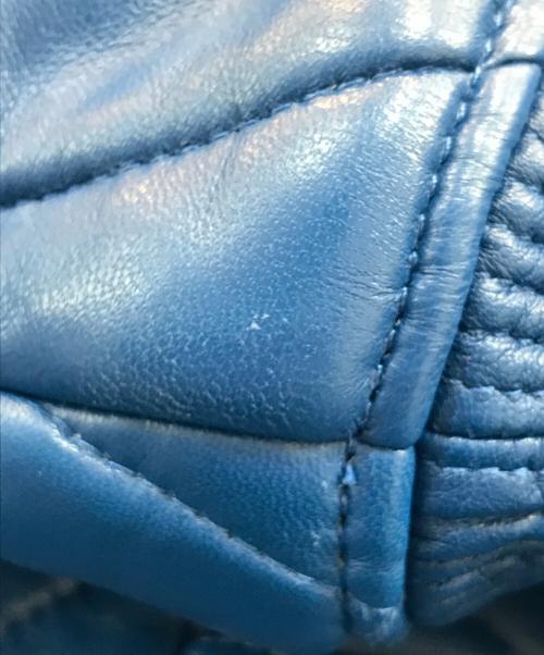 SUPREME（シュプリーム）SUPREME (シュプリーム) Quilted Leather Work Jacket/クイルテッドレザーワークジャケット ブルー サイズ:SIZE XLの古着・服飾アイテム