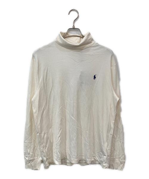 POLO RALPH LAUREN（ポロ・ラルフローレン）POLO RALPH LAUREN (ポロ・ラルフローレン) タートルネックカットソー アイボリー サイズ:Lの古着・服飾アイテム