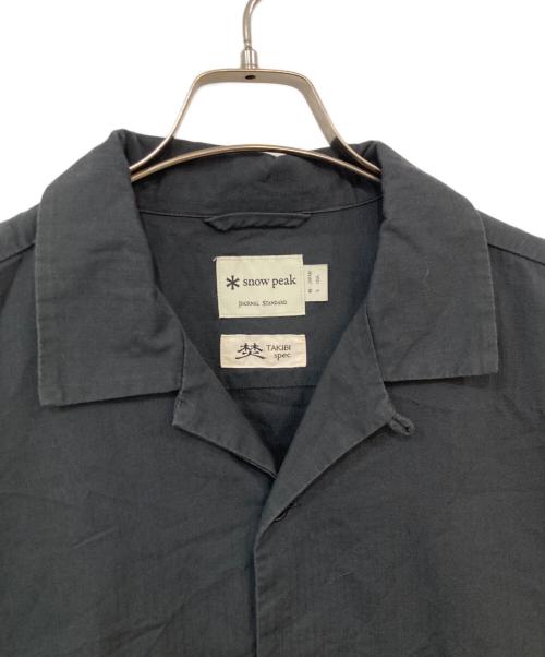 Snow peak（スノーピーク）Snow peak (スノーピーク) 半袖シャツ ブラック サイズ:SIZE Mの古着・服飾アイテム