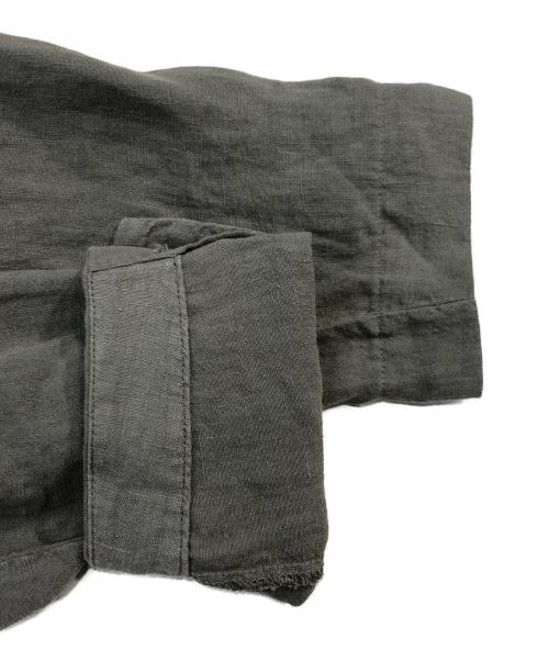 Transit UOMO（トランジット ウオモ）Transit UOMO (トランジット ウオモ) ダブルリネンジャケット カーキ サイズ:Sの古着・服飾アイテム