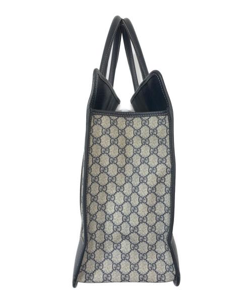 GUCCI（グッチ）GUCCI (グッチ) トートバッグ ベージュ×ネイビーの古着・服飾アイテム