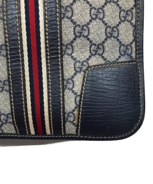 GUCCI（グッチ）GUCCI (グッチ) トートバッグ ベージュ×ネイビーの古着・服飾アイテム