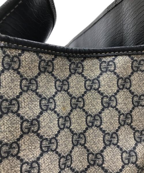 GUCCI（グッチ）GUCCI (グッチ) トートバッグ ベージュ×ネイビーの古着・服飾アイテム