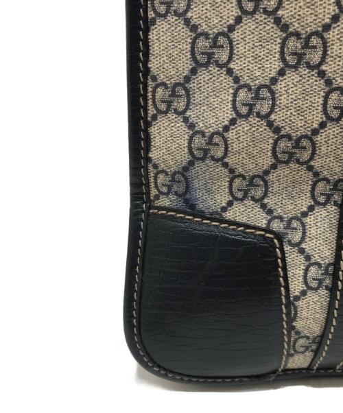 GUCCI（グッチ）GUCCI (グッチ) トートバッグ ベージュ×ネイビーの古着・服飾アイテム