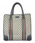 GUCCI（グッチ）の古着「トートバッグ」｜ベージュ×ネイビー