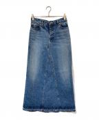 INSCRIREアンスクリア）の古着「ロングスカート」｜インディゴ