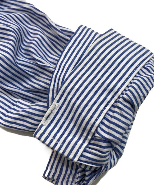 6(ROKU) BEAUTY&YOUTH（ロク ビューティーアンドユース）6(ROKU) BEAUTY&YOUTH (ロク ビューティーアンドユース) ストライプシャツ スカイブルー サイズ:SIZE 38の古着・服飾アイテム