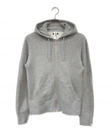 LOOPWHEELER×BEAMS（ループウィラー×ビームス）の古着「ジップパーカー」｜グレー