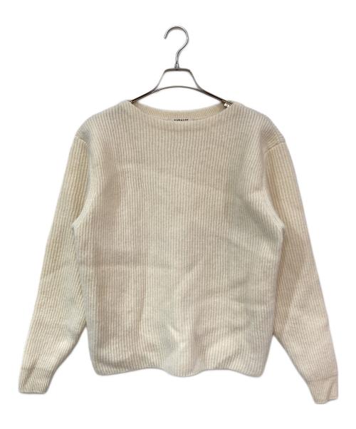 AURALEE（オーラリー）AURALEE (オーラリー) Milled French Merino Rib KNIT/ミルドフレンチメリノリブニット ホワイト サイズ:SIZE 3の古着・服飾アイテム