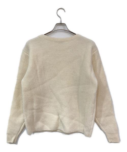 AURALEE（オーラリー）AURALEE (オーラリー) Milled French Merino Rib KNIT/ミルドフレンチメリノリブニット ホワイト サイズ:SIZE 3の古着・服飾アイテム