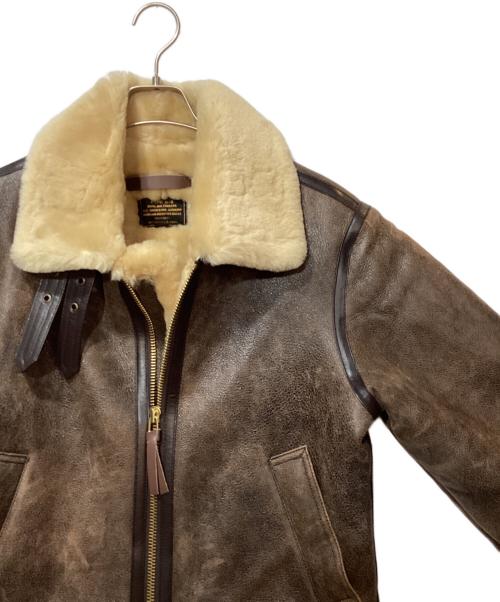 MORGAN MEMPHIS BELLE（モーガン メンフィス ベル）MORGAN MEMPHIS BELLE (モーガン メンフィス ベル) B－３ムートンジャケット ブラウン サイズ:38の古着・服飾アイテム