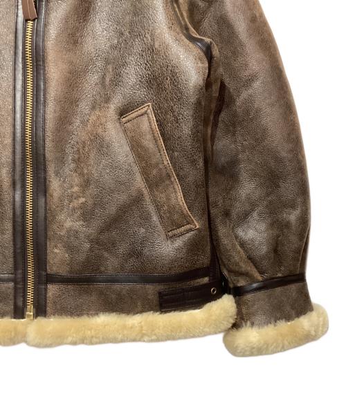 MORGAN MEMPHIS BELLE（モーガン メンフィス ベル）MORGAN MEMPHIS BELLE (モーガン メンフィス ベル) B－３ムートンジャケット ブラウン サイズ:38の古着・服飾アイテム