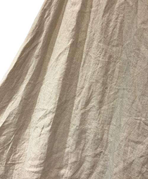 H BEAUTY&YOUTH（エイチ ビューティー&ユース）H BEAUTY&YOUTH (エイチ ビューティー&ユース) LINEN CANVAS CAMISOLE DRESS/リネンキャンバスキャミソールドレス ベージュ サイズ:SIZE Mの古着・服飾アイテム