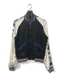 BLUE BLUE（ブルーブルー）の古着「リバーシブルスカジャン」｜ネイビー