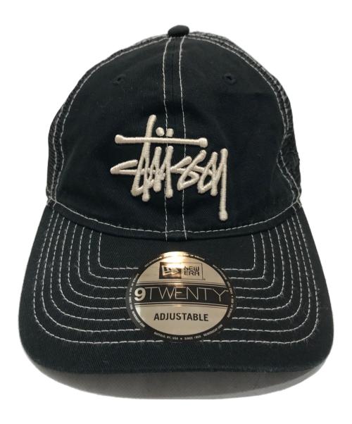 New Era（ニューエラ）New Era (ニューエラ) stussy (ステューシー) キャップ ブラックの古着・服飾アイテム