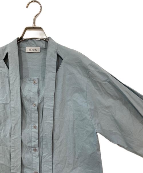 sahara（サハラ）sahara (サハラ) Design Cut Shirt スカイブルー サイズ:-の古着・服飾アイテム