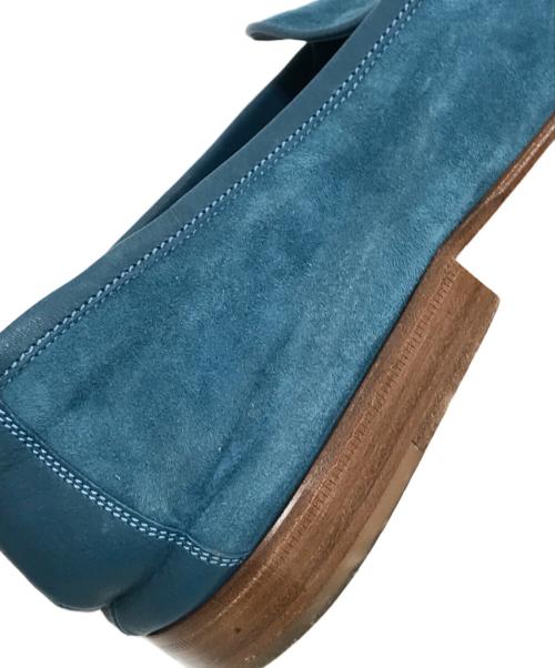 Edward Green（エドワードグリーン）Edward Green (エドワードグリーン) タッセル スエード ローファー スカイブルー サイズ:8 1/2の古着・服飾アイテム