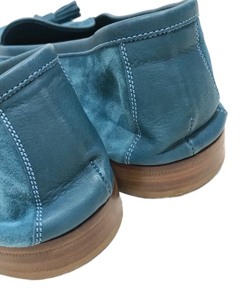 Edward Green（エドワードグリーン）Edward Green (エドワードグリーン) タッセル スエード ローファー スカイブルー サイズ:8 1/2の古着・服飾アイテム