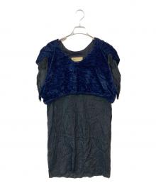TOGA PULLA（トーガ プルラ）の古着「切替ワンピース」｜ネイビー