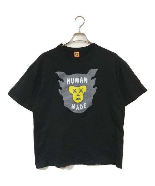 HUMAN MADE（ヒューマンメイド）HUMAN MADE (ヒューマンメイド) プリントTシャツ ブラック サイズ:XLの古着・服飾アイテム