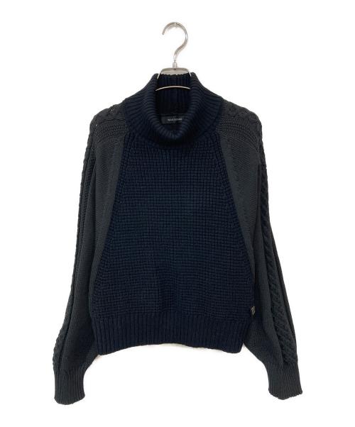 NAKAGAMI（ナカガミ）NAKAGAMI (ナカガミ) バックオープンタートルネックニット ブラック サイズ:FREEの古着・服飾アイテム