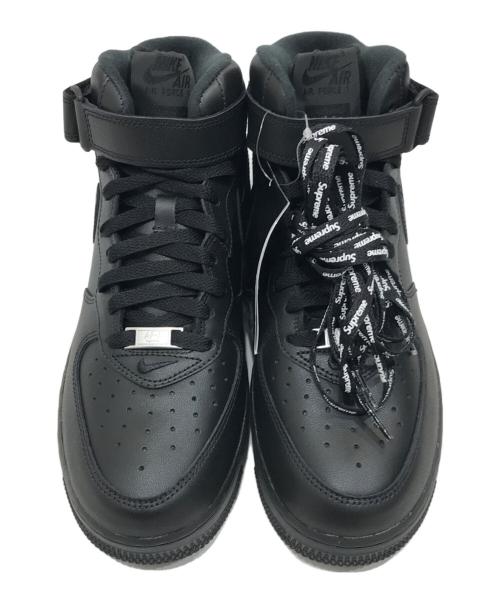 NIKE（ナイキ）NIKE (ナイキ) Supreme (シュプリーム) AIR FORCE 1 MID SP ブラック サイズ:26.5cmの古着・服飾アイテム
