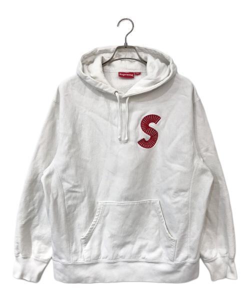 SUPREME（シュプリーム）Supreme (シュプリーム) S Logo Hooded Sweatshirt ホワイト サイズ:Mの古着・服飾アイテム