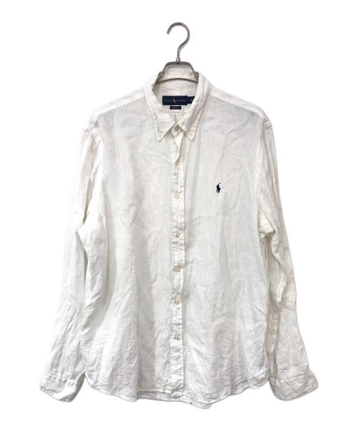 RALPH LAUREN（ラルフローレン）RALPH LAUREN (ラルフローレン) リネンシャツ ホワイト サイズ:XLの古着・服飾アイテム