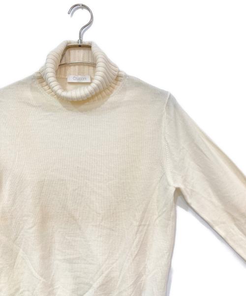 Cruciani（クルチアーニ）CRUCIANI (クルチアーニ) ウールタートルネックニット ホワイト サイズ:44の古着・服飾アイテム