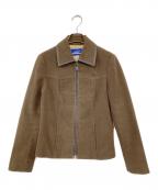 BURBERRY BLUE LABELバーバリーロンドンブルーレーベル）の古着「メルトンジャケット」｜ブラウン
