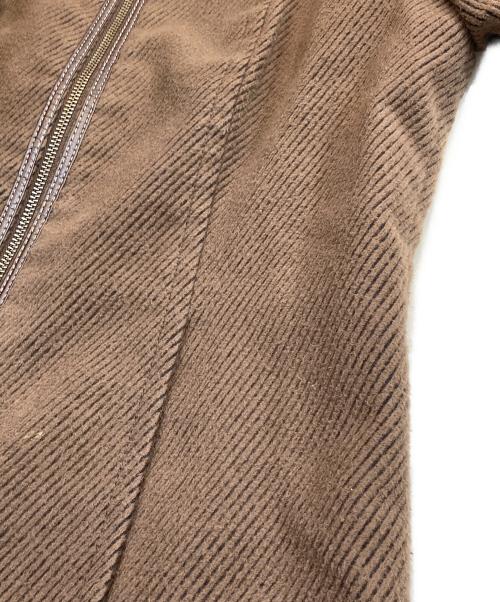 BURBERRY BLUE LABEL（バーバリー ブルー レーベル）BURBERRY BLUE LABEL (バーバリーブルーレーベル) メルトンジャケット ブラウン サイズ:SIZE 38の古着・服飾アイテム