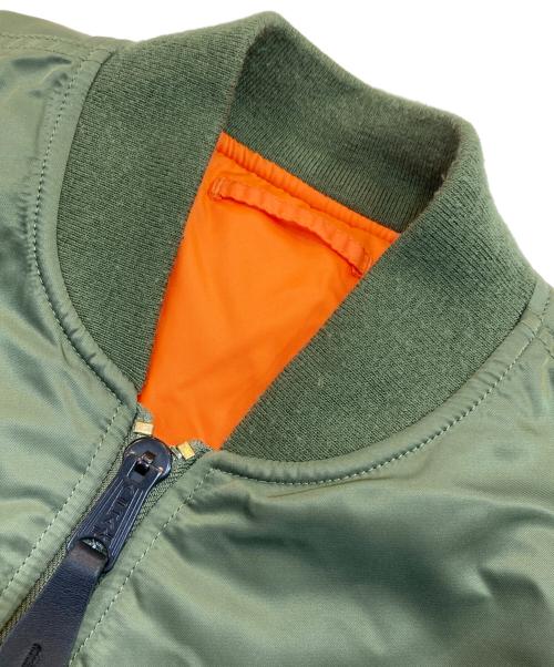 ALPHA（アルファ）ALPHA (アルファ) MA-1ジャケット オリーブ サイズ:XLの古着・服飾アイテム