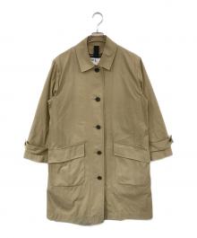 MHL（エムエイチエル）の古着「PROOFED COTTON NYLON TWILL ダウンライナー付きAラインコート」｜ベージュ