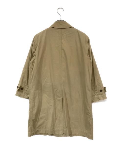 MHL（エムエイチエル）MHL (エムエイチエル) PROOFED COTTON NYLON TWILL ダウンライナー付きAラインコート ベージュ サイズ:Mの古着・服飾アイテム
