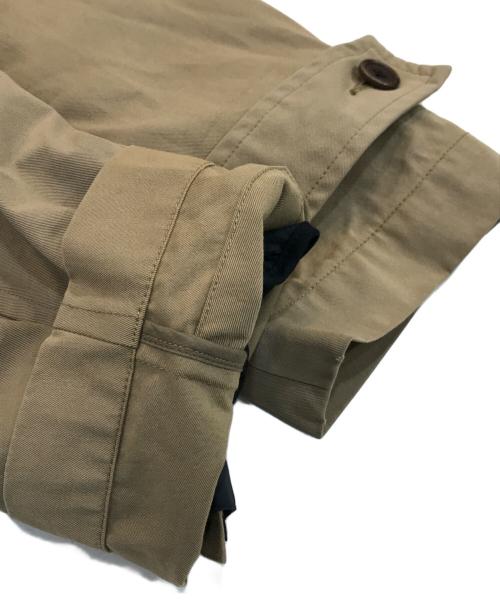 MHL（エムエイチエル）MHL (エムエイチエル) PROOFED COTTON NYLON TWILL ダウンライナー付きAラインコート ベージュ サイズ:Mの古着・服飾アイテム