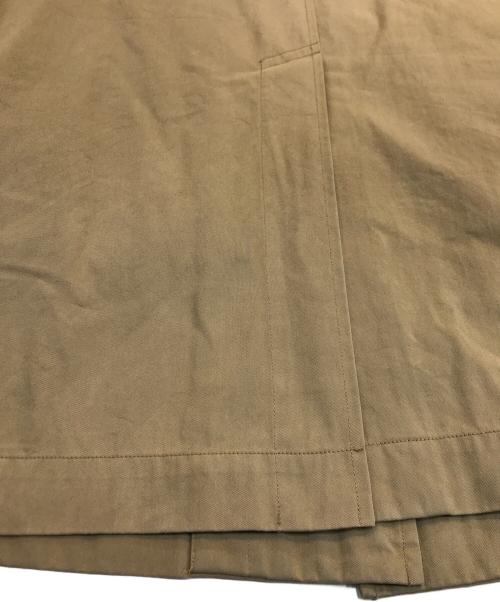 MHL（エムエイチエル）MHL (エムエイチエル) PROOFED COTTON NYLON TWILL ダウンライナー付きAラインコート ベージュ サイズ:Mの古着・服飾アイテム